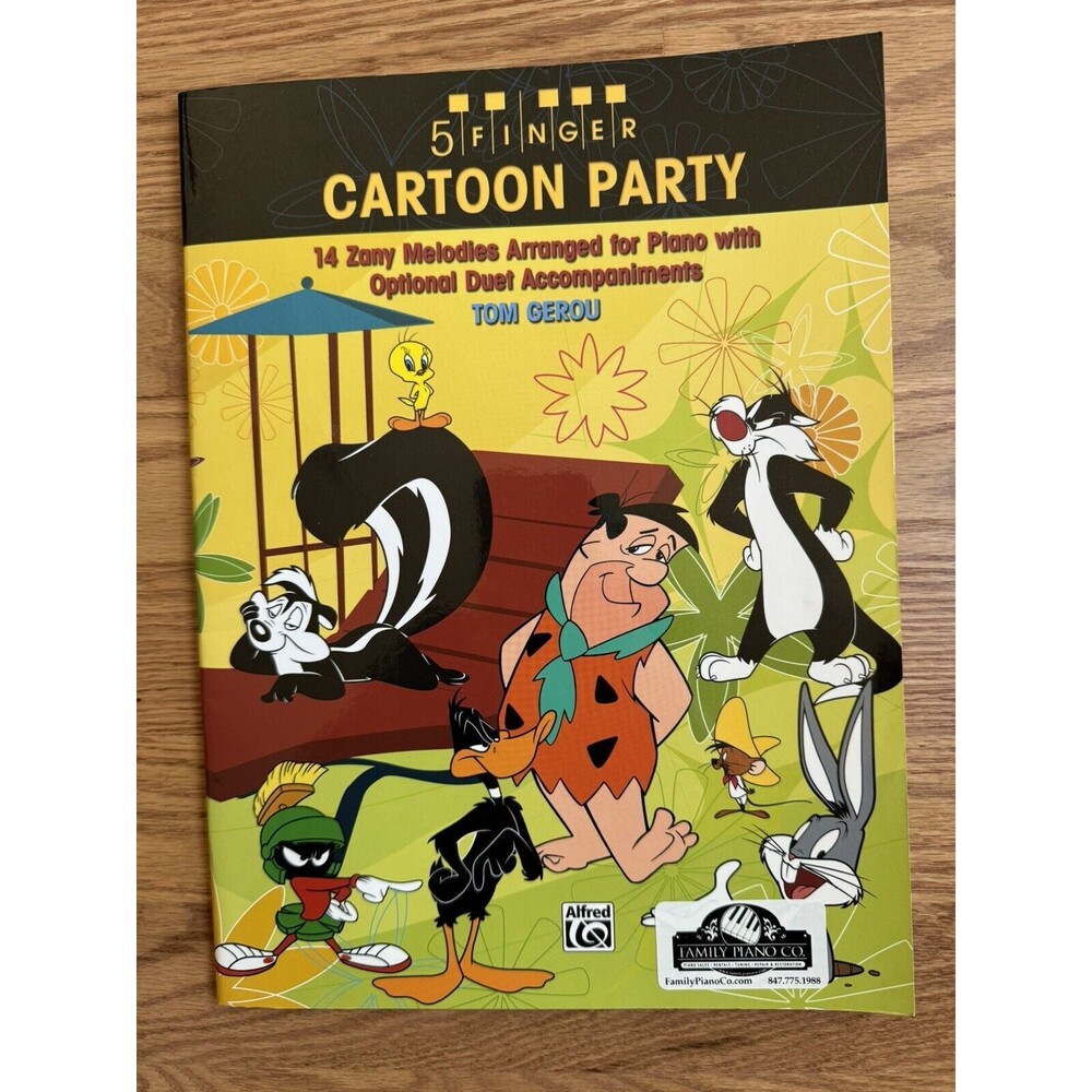 Cartoon Party Piano‎ Book 14 Zany Melodies Piano with Duets Tom Gerou